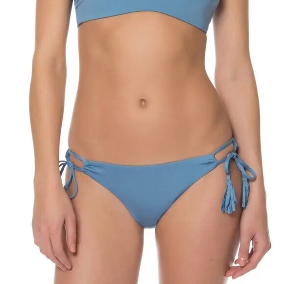 Red Carter Side Tie Bikini Bottoms - Picture 1 of 2